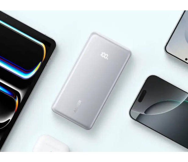 Anker Zolo Power Bank 10000mAh 22.5W Built-In USB-C Cable White - 1371535 - zdjęcie 2